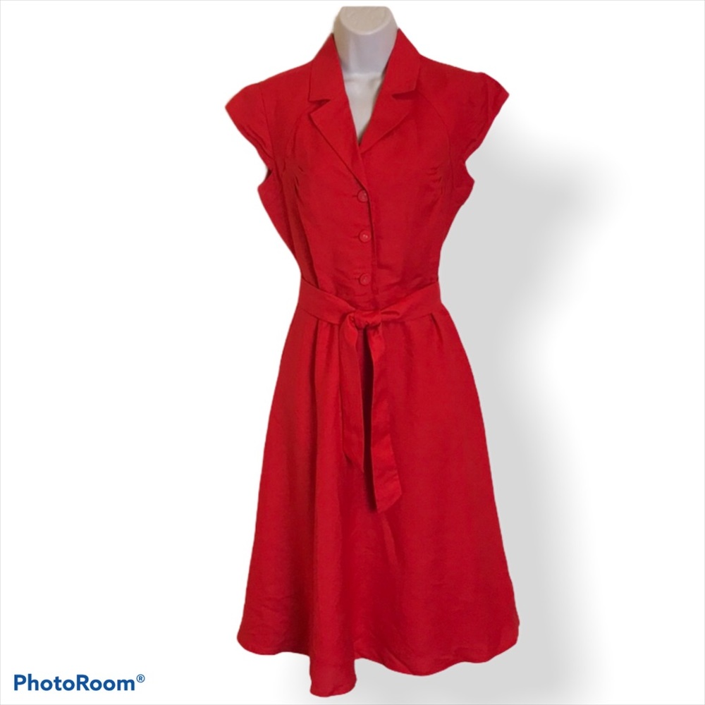 Calvin Klein dress. Size 6. Color orange.